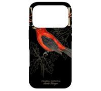 Custodia per iPhone 17 Pro Arte vintage Scarlet Tanager Bird Watching Nature Love Birds