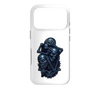 Custodia per iPhone 17 Pro Ascolta See Speak No Evil Skulls - Grafica gotica oscura