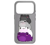 Custodia per iPhone 17 Pro Asexual Flag Color Frog Subtle Queer Pride LGBTQ Aesthetic