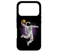 Custodia per iPhone 17 Pro Astronauta Gioca A Basket Nello Spazio