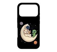 Custodia per iPhone 17 Pro Astronauta Leggendo Alien Cosmic Tales Moon Space Art