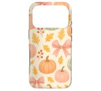 Custodia per iPhone 17 Pro Autumn Flower Fall Pumpkin Bow Girl Women Fall Themed