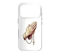 Custodia per iPhone 17 Pro Ave Maria Beata Madre Rosario Preghiera