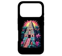 Custodia per iPhone 17 Pro Avventura al tramonto tropicale con piramide azteca