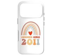 Custodia per iPhone 17 Pro Awesome Since 2011 15th Birthday Boho Rainbow 15 Years Old