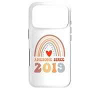 Custodia per iPhone 17 Pro Awesome Since 2019 7th Birthday Boho Rainbow 7 Years Old