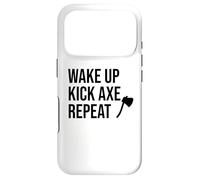 Custodia per iPhone 17 Pro Axe Throwing Party Decorations Ax Wake Up Kick Axe Repeat