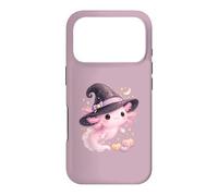 Custodia per iPhone 17 Pro Axolotl - Cappello magico da mago per Halloween, fantasia kawaii