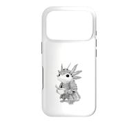 Custodia per iPhone 17 Pro Axolotl Samurai Ramen Xilografia Giapponese Arte