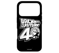 Custodia per iPhone 17 Pro Back To The Future 40th Anniversary Logo Black And White
