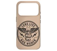 Custodia per iPhone 17 Pro Bad Women Snake Pugnale Vintage Rebel Grafica