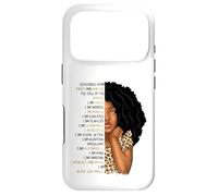Custodia per iPhone 17 Pro Bambini Black Pride Girls I Am Black Girl Magic Cheetah Leopard