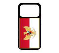 Custodia per iPhone 17 Pro Bandiera indonesiana con stemma dell'Indonesia