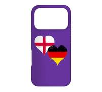Custodia per iPhone 17 Pro Bandiera Inghilterra Germania per Orgoglio Tedesco Inglese