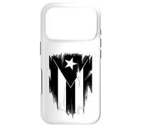 Custodia per iPhone 17 Pro Bandiera portoricana in bianco e nero Puerto Rico Boricua Pride