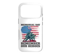 Custodia per iPhone 17 Pro Bandiera USA Memorial Day Remember Our Heroes