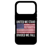 Custodia per iPhone 17 Pro Bandiera USA UNITED We STAND DIVIDED WE FALL AMERICAN PATRIOT
