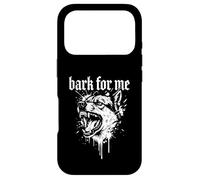 Custodia per iPhone 17 Pro Bark for Me Lettera nera gotica per cani feroci
