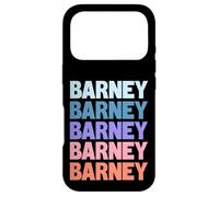Custodia per iPhone 17 Pro Barney Funny Modern Repetitive Text Design First Name Barney