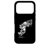 Custodia per iPhone 17 Pro Basket Raccoon Slam Dunk Con Occhiali Da Sole