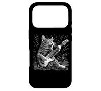 Custodia per iPhone 17 Pro Bass Guitar Cat Jazz Rock Metal Music Blues Kitty
