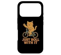 Custodia per iPhone 17 Pro Basta rotolare con essa una simpatica bici per gatti