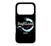 Custodia per iPhone 17 Pro Battezzato 2026 - Fede Cristiana Battesimo in Acqua Disegno Grafico