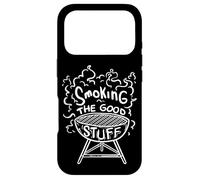 Custodia per iPhone 17 Pro BBQ Smoking The Good Stuff Quote BBQ Food Griglia a carbone