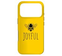 Custodia per iPhone 17 Pro Be Joyful - Messaggio minimalista ispiratore Pun Bee Lover