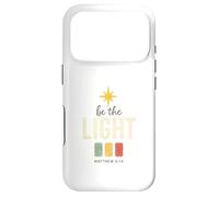 Custodia per iPhone 17 Pro Be The Light, Matthew 5:14 Retro Star Christian