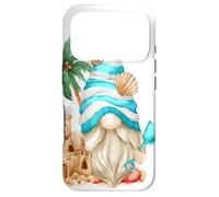 Custodia per iPhone 17 Pro Beach Lover With Flip Flops And Sand Castle Funny Gnome