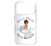 Custodia per iPhone 17 Pro Beach Please I'm A Mermaid Funny Black Sirene Donne Ragazze