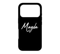 Custodia per iPhone 17 Pro Beautiful Handwritten Font Magda Calligraphy