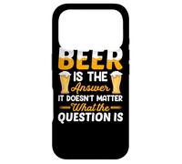 Custodia per iPhone 17 Pro Beer Is The Answer It Doesn't Matter Drinking Beer Lover