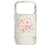 Custodia per iPhone 17 Pro Begonie Provinciali Vintage Paese Francese Salvia Morbida