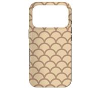Custodia per iPhone 17 Pro Beige Brown Hills Mountains Arches Half Circles Pattern