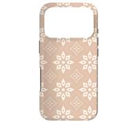 Custodia per iPhone 17 Pro Beige Cream Soft Tan Sandy Moroccan Mosaic Tile Pattern
