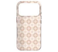 Custodia per iPhone 17 Pro Beige Light Brown Classic Geometric Honeycomb pattern