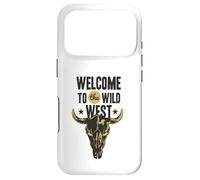 Custodia per iPhone 17 Pro Benvenuti al Wild West Bull Skull Vintage Western Logo