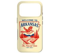 Custodia per iPhone 17 Pro Benvenuti in Arkansas Design Vintage per Amanti della Natura