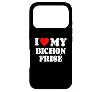 Custodia per iPhone 17 Pro Bichon Frisés I Love My Bichon Frisé