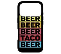 Custodia per iPhone 17 Pro Bière Taco Food Cinco De Mayo Fun Drinking Team Beer Lover