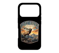 Custodia per iPhone 17 Pro Big Sky Country dove la tromba degli alci e gli uomini ascoltano il Montana