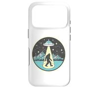 Custodia per iPhone 17 Pro Bigfoot Abduction! Vintage Sasquatch & UFO Alien Graphic