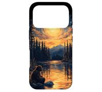 Custodia per iPhone 17 Pro Bigfoot Notte Stellata Foresta Sasquatch Van Gogh Art
