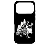 Custodia per iPhone 17 Pro Bigfoot Riding Bicycle Vintage Mountain Biking Bigfoot Biker