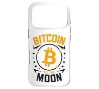 Custodia per iPhone 17 Pro Bitcoin Alla Luna Divertente Crypto