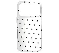 Custodia per iPhone 17 Pro Black-White Dots Simplistic Polka Dots Spotty Dotty Pattern