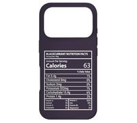 Custodia per iPhone 17 Pro Blackberry Fatti nutrizionali Design minimale di etichette divertenti