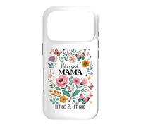 Custodia per iPhone 17 Pro Blessed Mama Floral Christian Butterfly Let Go and Let God
